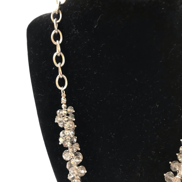 Simply Vera Silver Bead/Crystal Statement Necklace - Picture 3 of 6